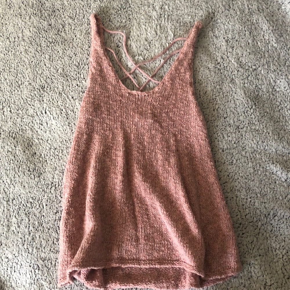 Soft Pink Knit Top